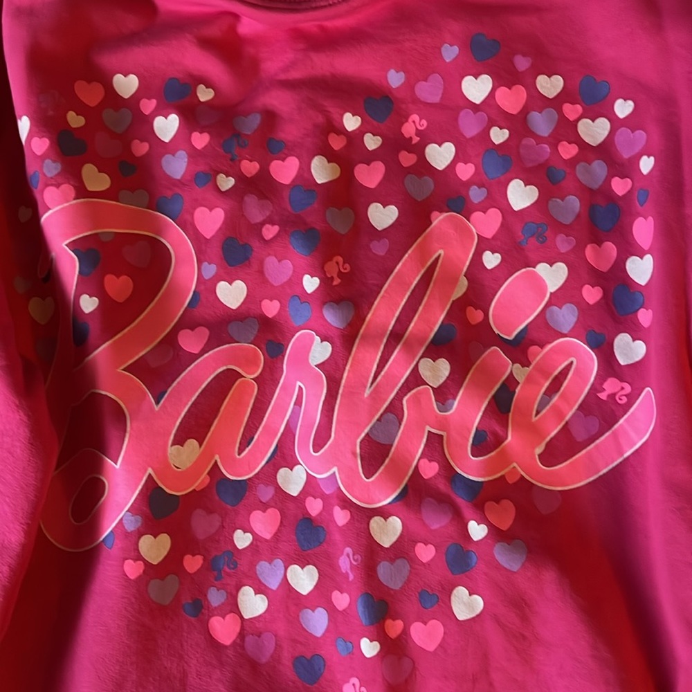 New,Big Girls Barbie sweatshirt - Picture 3 of 4